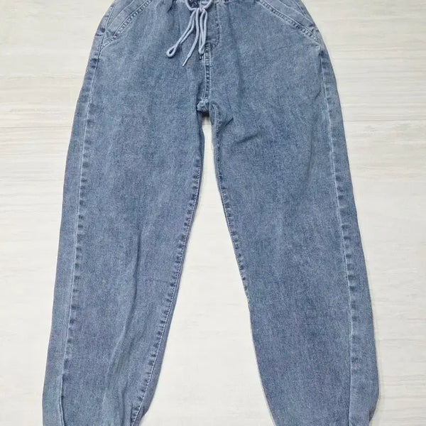 [BUNJANG] Comfortable Denim Jogger Pants / 편안한 데님 조거 팬츠