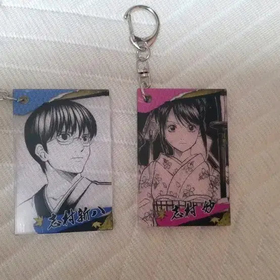 [BUNJANG] Gintama Jump Shop Acrylic Keychain - Shinpachi & Tae / 은혼 점프샵 아크릴 키링 신파치 타에