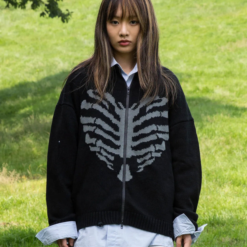 [BUNJANG] Thisisneverthat Knit Zip-Up Cardigan / 엑스톤즈 니트집업니트가디건디스이즈네버댓아캄LMC마하그리드캐피탈
