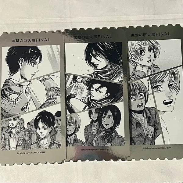 [BUNJANG] Attack on Titan Exhibition FINAL Goods Random Hologram Ticket Eren Mikasa Armin / 진격의 거인 전시회 FINAL 굿즈 랜덤 홀로그램 티켓 에렌 미카사 아르민