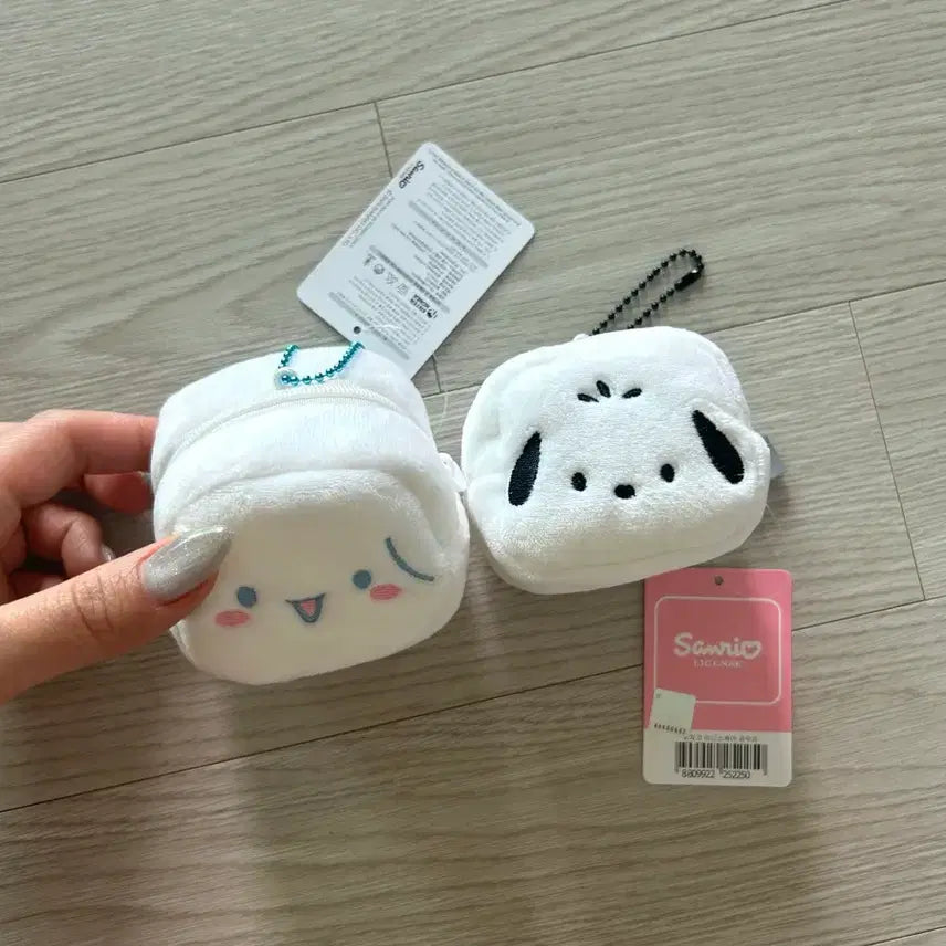 [BUNJANG] Sanrio Mini Square Pouch with Keyring / 새상품) 산리오 미니스퀘어 파우치 키링