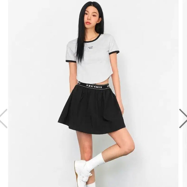 [BUNJANG] Xexymix Light Woven Two-in-One Skirt / (새상품)젝시믹스 라이트 우븐 투인원 스커트 S