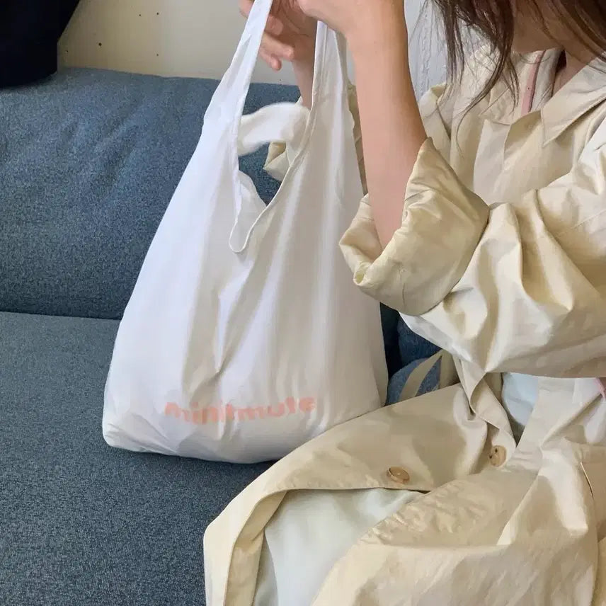 [BUNJANG] minitmute Reusable Bag White / 미닛뮤트 리유저블백 화이트