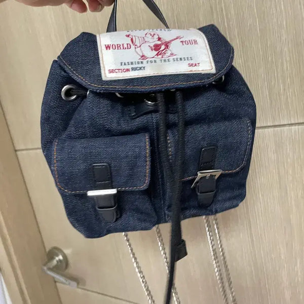 [BUNJANG] True Religion Denim Backpack / 트루릴리젼 데님 백팩