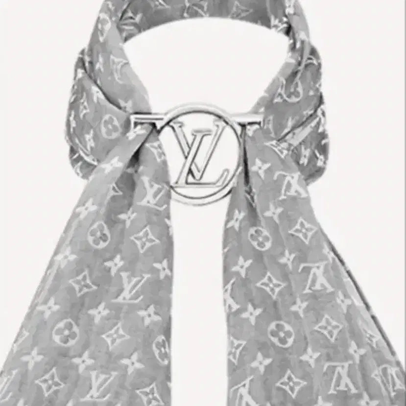 [BUNJANG] Louis Vuitton 1854 LV Scarf & Scarf Ring M76392 / 루이비통 1854 스카프  LV 스톨 + 스카프링 M76392
