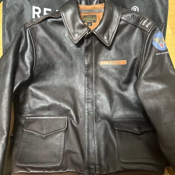 [BUNJANG] Real Simmons Horsehide A-2 Jacket Size 40 / 리얼시몬스 a-2 40사이즈 새제품