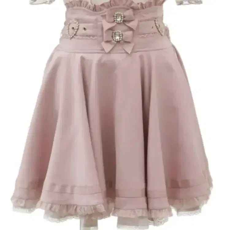[BUNJANG] Genuine Liz Lisa Pink Skirt - Jirai Kei Lolita Gyaru Style / 정품 리즈리사 핑크 스커트 양산형 지뢰계 로리타 갸루