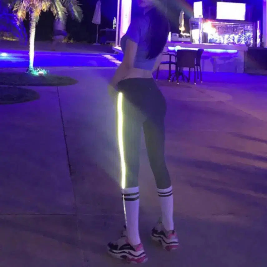 [BUNJANG] Kaindami Scotch Line Leggings (Black/Charcoal, L) / L 카인다미 스카치 라인 레깅스 블랙, 챠콜