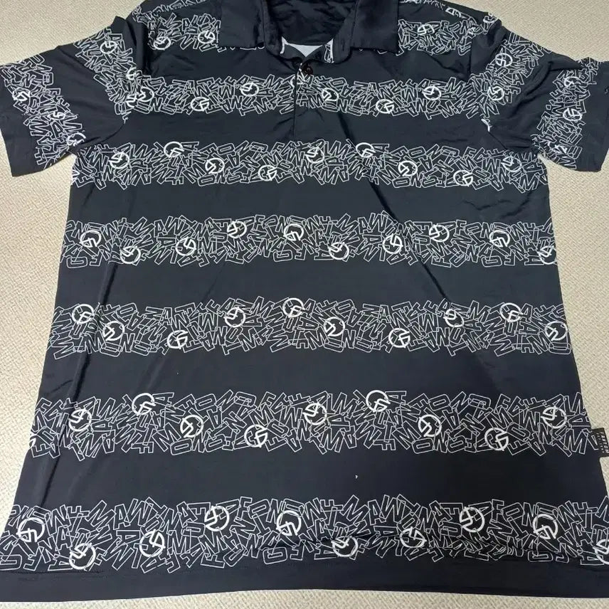 [BUNJANG] Phantom Golf Wear Short Sleeve Polo Shirt Black / 팬텀 골프웨어 반팔 카라티 셔츠 블랙100