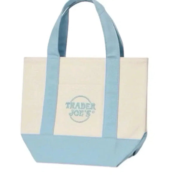 [BUNJANG] Trader Joe's Sky Blue Tote Bag / 트레이더조 토트백 스카이블루
