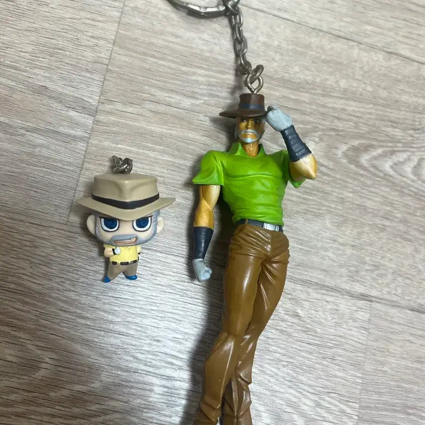 [BUNJANG] JoJo's Bizarre Adventure Part 3 Joseph Joestar Chimi Mega Figure Keychain / 죠죠의 기묘한 모험 3부 죠셉 죠스타 피규어 키링 죠죠 치미메가