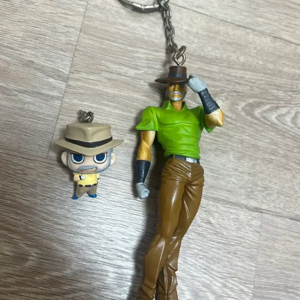 [BUNJANG] JoJo's Bizarre Adventure Part 3 Joseph Joestar Chimi Mega Figure Keychain / 죠죠의 기묘한 모험 3부 죠셉 죠스타 피규어 키링 죠죠 치미메가
