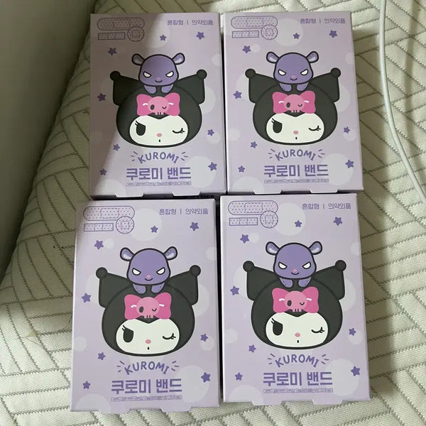 [BUNJANG] Kuromi Hair Bands Bundle Set / 쿠로미밴드 (새상품 4개 일괄)