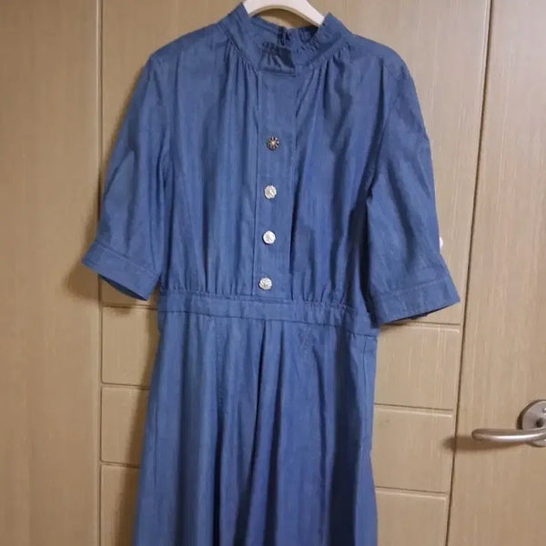 [BUNJANG] BCBG Denim Dress Size 66 / BCBG 데님 원피스 85-94-155  여성 마른 66 가능