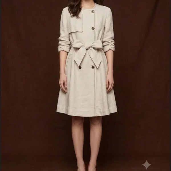 [BUNJANG] Maje Linen Trench Coat - Size 1 / 마쥬 린넨 트렌치 코트 1 사이즈