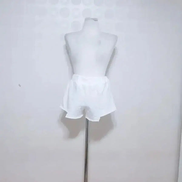 [BUNJANG] White Cotton Spandex Shorts / 흰츄리닝반바지55
