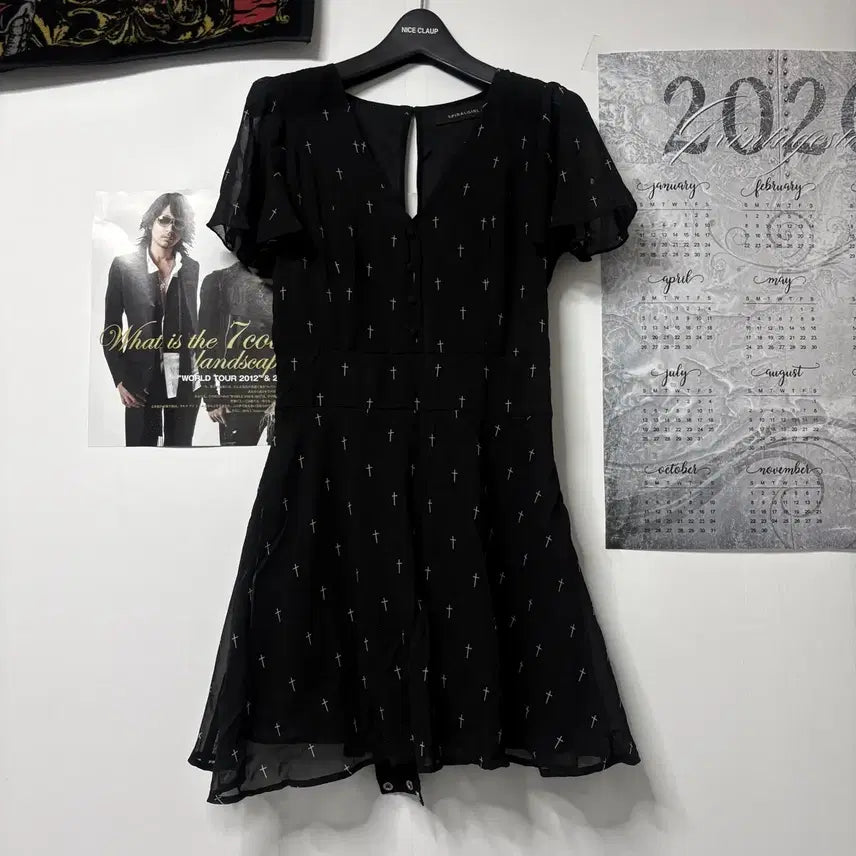 [BUNJANG] Spiralgril Cross Mini Dress / Spiralgril 스파이럴걸 십자가 원피스 나나깔 펑크 고스