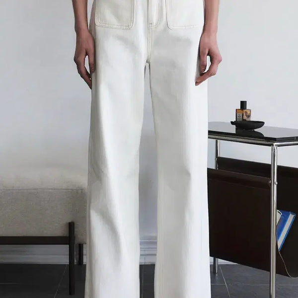 [BUNJANG] ATID Selby Pocket Denim Pants Cream S / 아티드 셀비 포켓 데님 팬츠 CREAM_S
