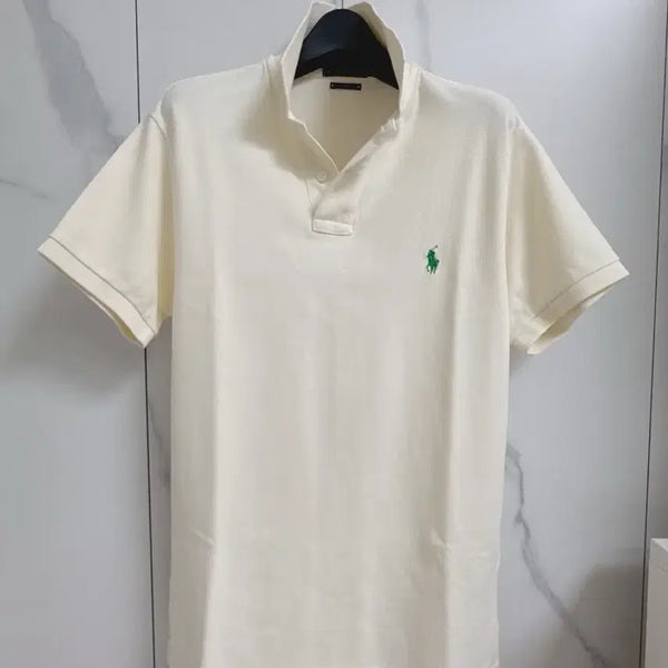 [BUNJANG] Polo Ralph Lauren Custom Fit Short Sleeve Polo Shirt Pastel Yellow S / (새상품) 폴로 랄프로렌 반팔 카라티 커스텀핏 폴로티셔츠
