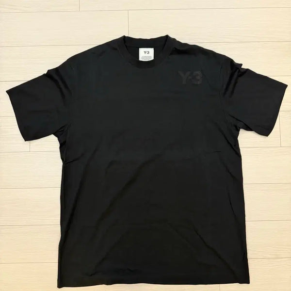 [BUNJANG] Yohji Yamamoto Y-3 Logo Short Sleeve T-Shirt Black Large / 요지야마모토 Y-3 로고 반팔 티셔츠 블랙 라지