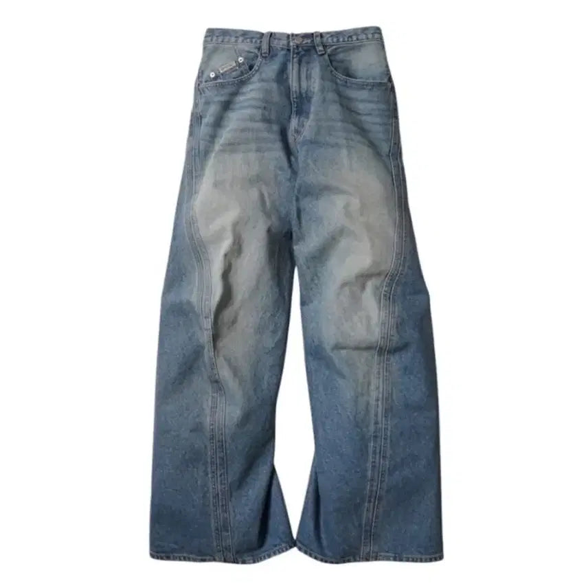 [BUNJANG] Never Forget 3D Twisted Denim Jeans / 네버포겟 3d 트위스티드 데님