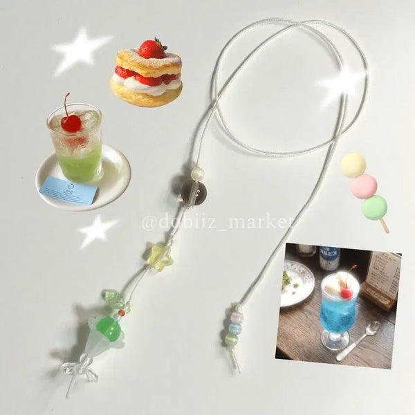 [BUNJANG] Handmade Melon Soda Bookmark / {handmade} 메론 소다 책갈피/끈갈피