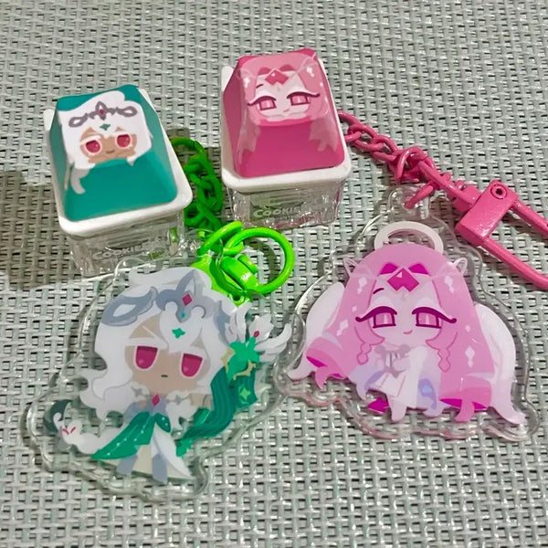 [BUNJANG] Cookie Run Keycap Keychain / 쿠키런 키캡 키링