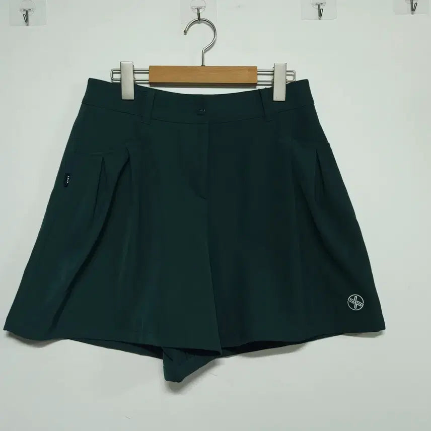[BUNJANG] Xexymix Golf Pleated Culotte Skirt Dark Green L (New) / 66사이즈 젝시믹스 골프 플리츠 큐롯 스커트 다크그린 L 새상품