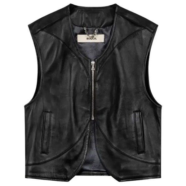 [BUNJANG] Rough Leather Vest / Rough 레더 베스트 조끼 XXL