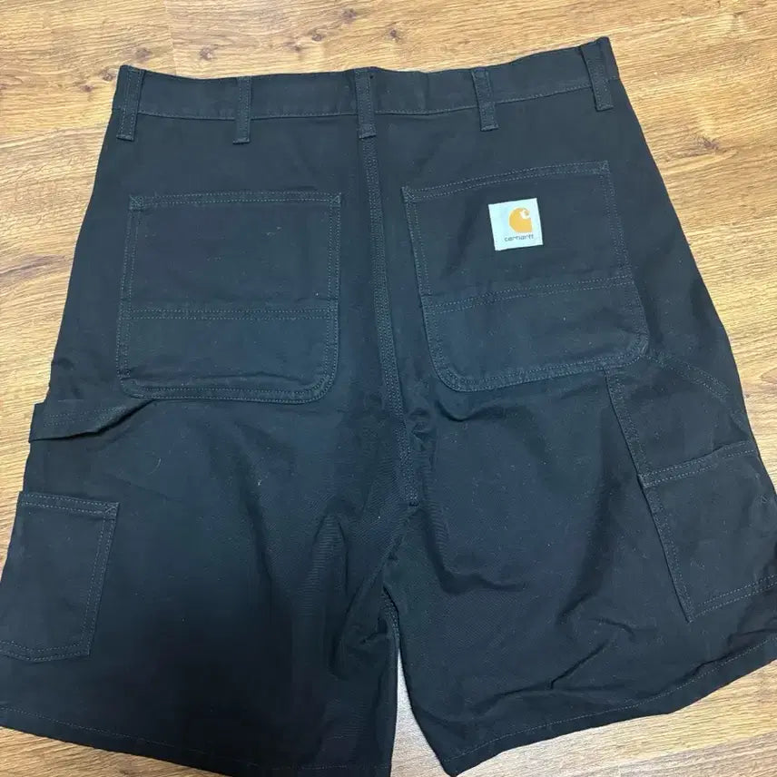 [BUNJANG] Carhartt WIP Double Knee Shorts Black Rinsed / 칼하트wip 더블니 쇼츠 블랙 린스드