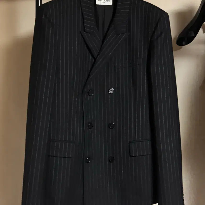 [BUNJANG] Saint Laurent 19 Pinstripe Blazer Jacket / 생로랑 19 핀스트라이프 블레이저 자켓