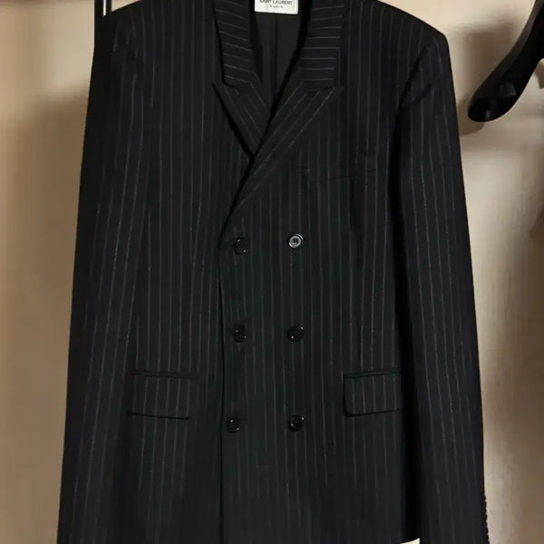[BUNJANG] Saint Laurent 19 Pinstripe Blazer Jacket / 생로랑 19 핀스트라이프 블레이저 자켓