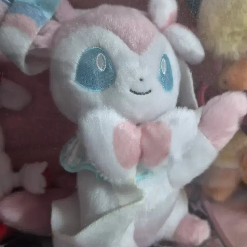 [BUNJANG] Eevee Collection Sylveon Plush Doll / 이브이 컬렉션 하이파이브 님피아 인형 누이구루미