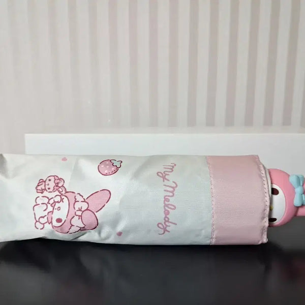 [BUNJANG] My Melody Pink Folding Umbrella / 마이멜로디 핑크 접이식 양우산 새상품