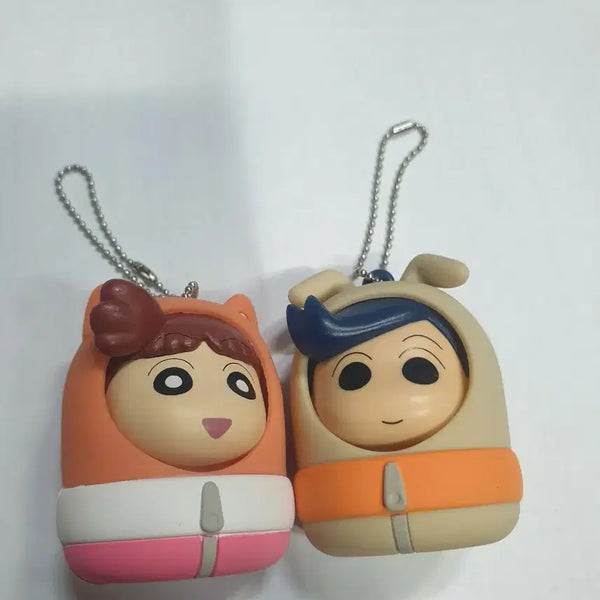 [BUNJANG] Crayon Shin-chan Sleeping Bag Keychain Bundle / 짱구 유리 철수 침낭 키링 일괄 (8/17까지만판매)