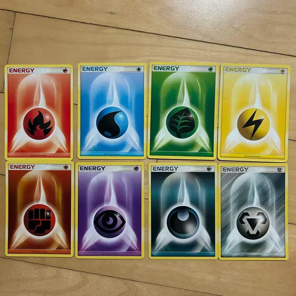 [BUNJANG] Pokemon DP Classic Energy Cards Set (2010) / 포켓몬 DP 고전카드 기본에너지 8종 모음 2010