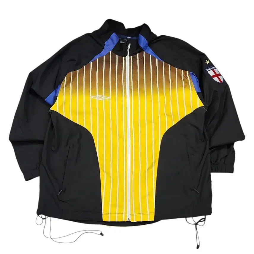 [BUNJANG] Umbro England Football Training Jacket Black Yellow / 엄브로 잉글랜드 축구 트레이닝 자켓 블랙 옐로우