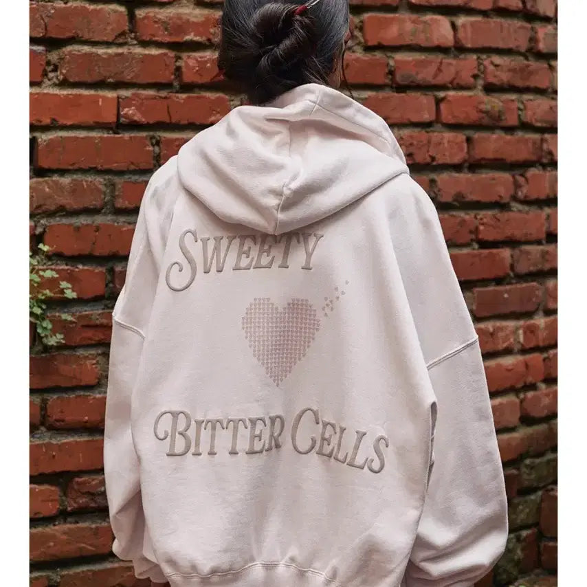 [BUNJANG] Bitter Cells Pink Hooded Zip-up / 비터셀즈 후드집업 핑크