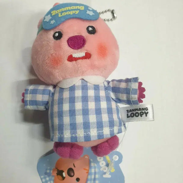 [BUNJANG] Zanmang Loopy Pajama Doll Keychain Bag Charm / 잔망루피 파자마 인현 키링 가방고리(8/16까지만)