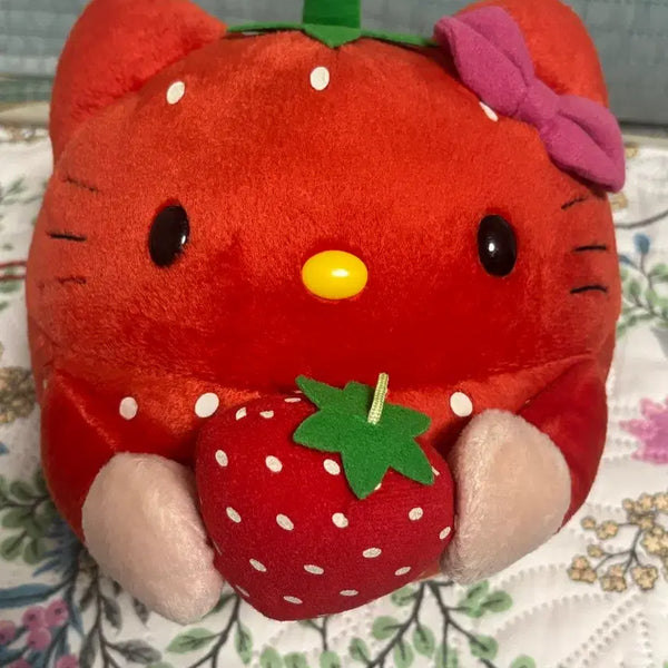 [BUNJANG] Vintage Strawberry Kitty Doll (Rare) / 고전 딸기 키티 인형 (레어) -26일까지만 6.5