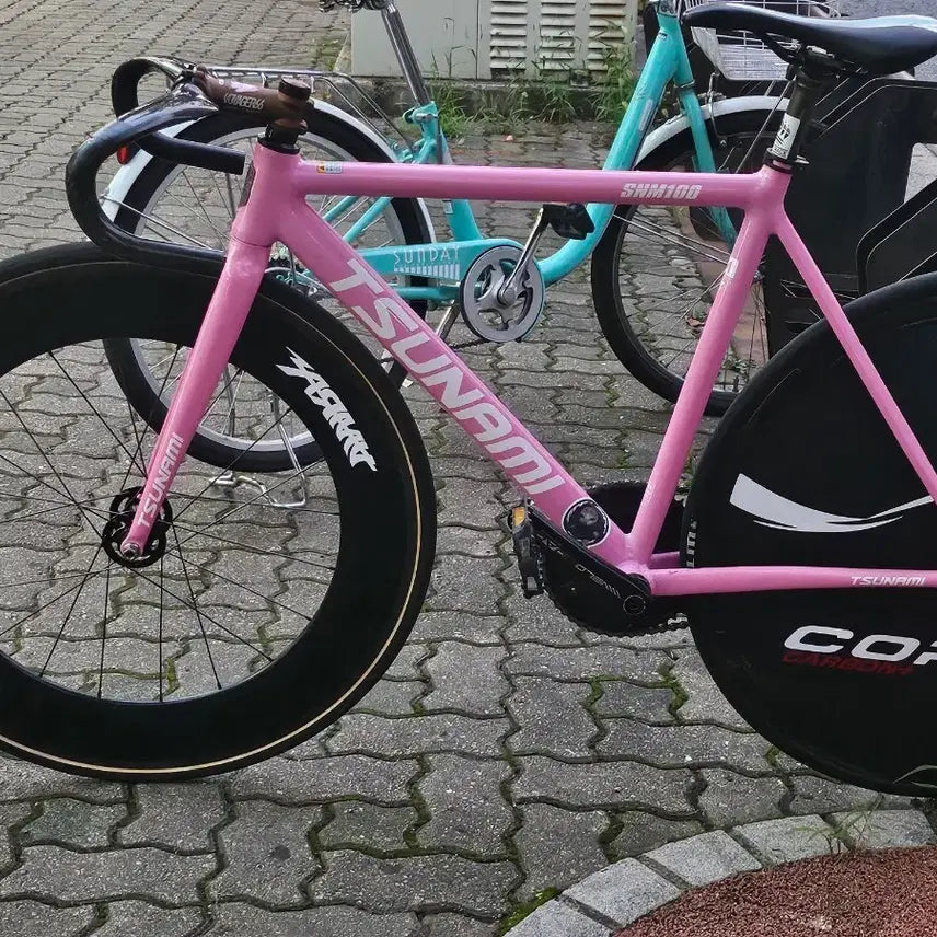 [BUNJANG] Tsunami Pixie Track Bike Pink / 쓰나미 100 픽시 연핑크 판매/대차