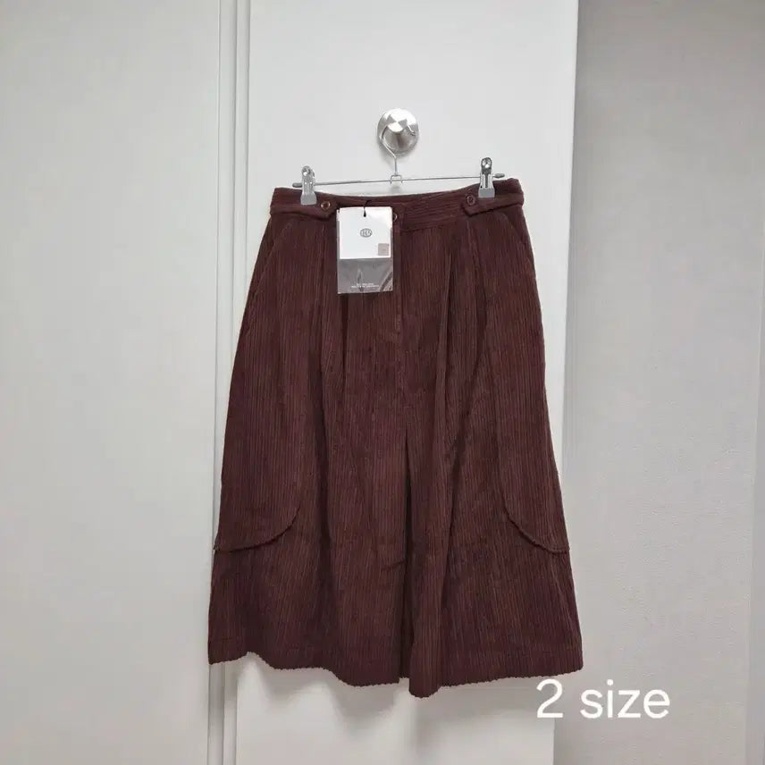 [BUNJANG] Ethos Corduroy Midi Skirt Brown Size 2 / 에토스 스커트