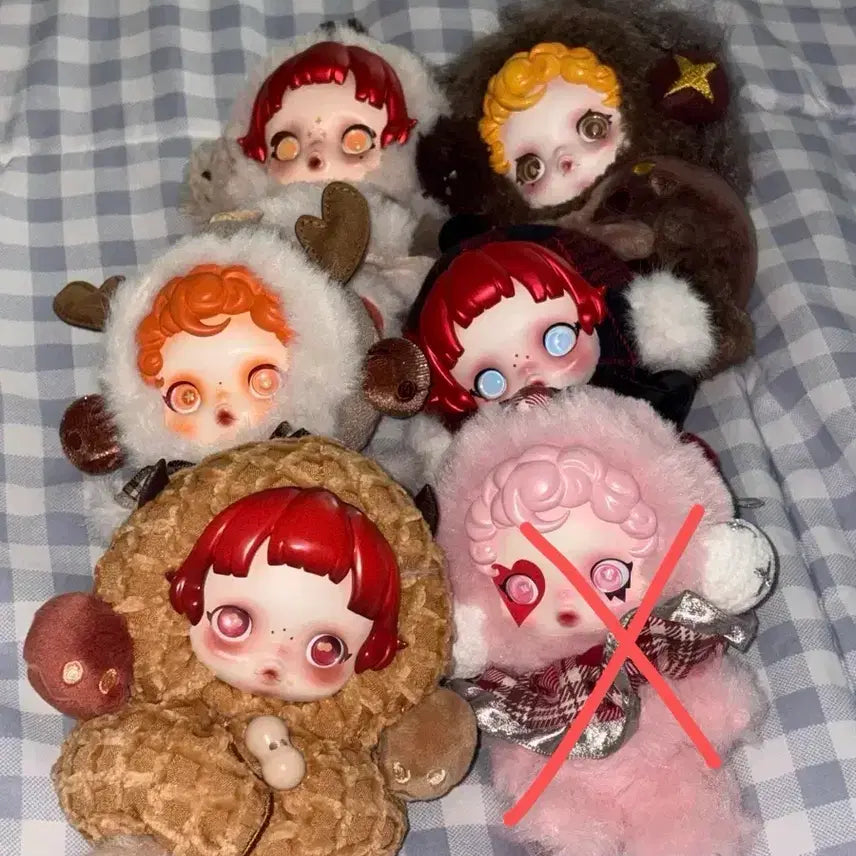 [BUNJANG] Pop Mart Skullpanda 6 Types Charm Set / 팝마트 스컬판다 키링 6종