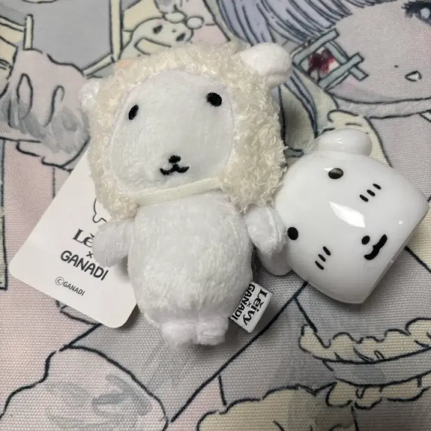 [BUNJANG] Ganadi Doll Face Keyring Bundle Set / 가나디 인형 얼굴키링 일괄