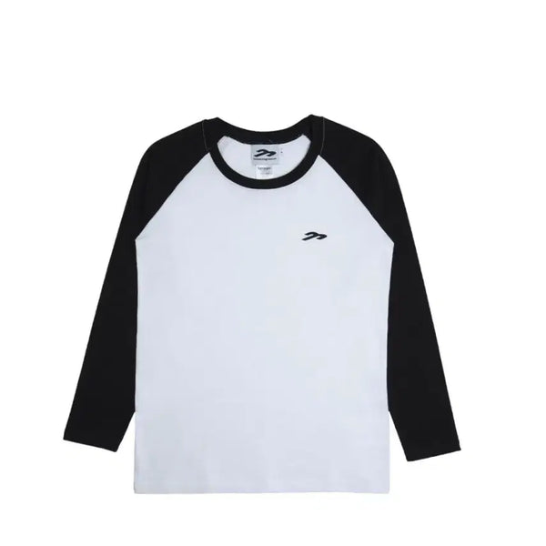 [BUNJANG] Seollano X Tansan Raglan Cotton Long Sleeve Shirt (White) / 설라노X탄산 나그랑 혼 롱슬리브 (화이트)