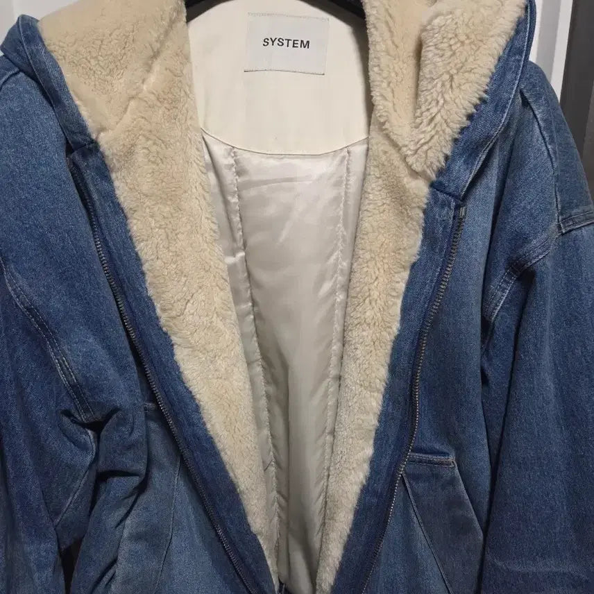 [BUNJANG] System Homme Denim Hooded Jumper / 시스템옴므 데님 후드 점퍼