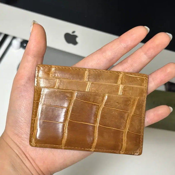 [BUNJANG] Colombo Crocodile Leather Card Holder (Full Set) / 콜롬보 카드지갑 (풀구성)