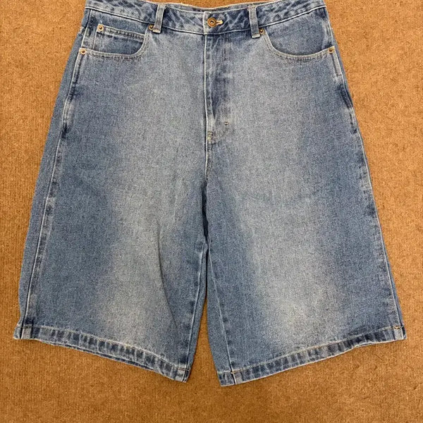 [BUNJANG] Dickies Wave Logo Denim Shorts / 디키즈 웨이브 로고 데님 쇼츠