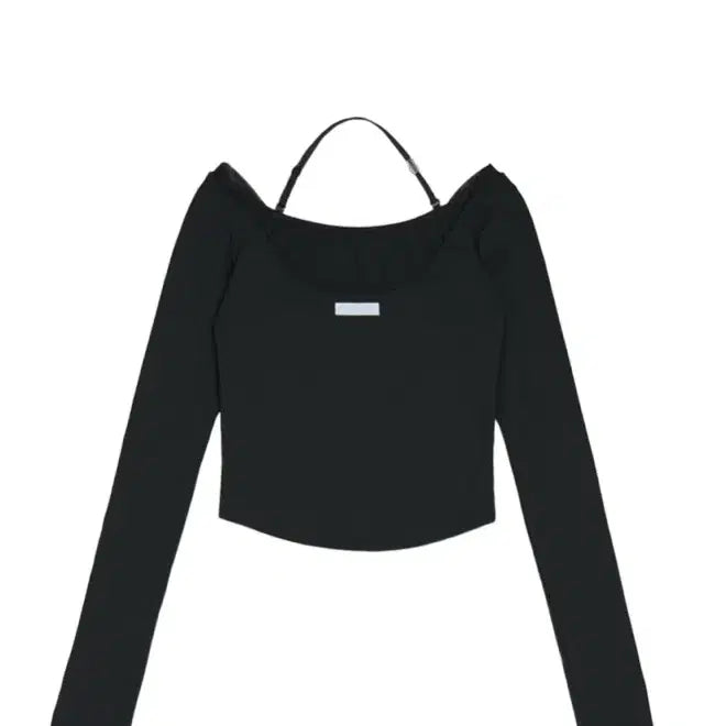 [BUNJANG] Ojos i:e Fluid Longsleeve T-shirt Black / OJOS 롱슬리브 티셔츠 블랙 i:e Fluid Longsleeve T-shirt 01 / Black