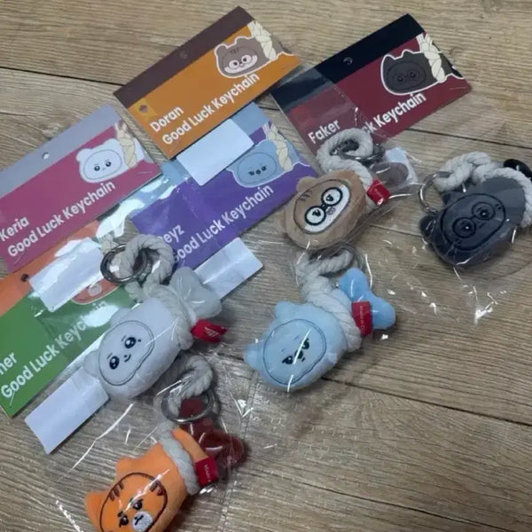 [BUNJANG] T1 Animal Friends Mascot Doll Keychain Set / 티원 애니멀프렌즈 액막이 인형 키링 도란오너페이커페이즈케리아